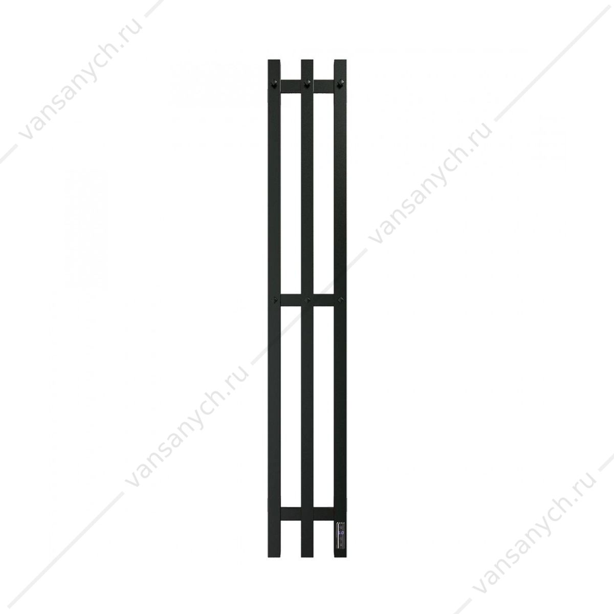 УТ000035533 Полотенцесушитель 19х120 электрический 110Вт Grois TRIO GR-128 П3 black mat R GROIS (Россия) купить в Тюмени (Ван Саныч™)